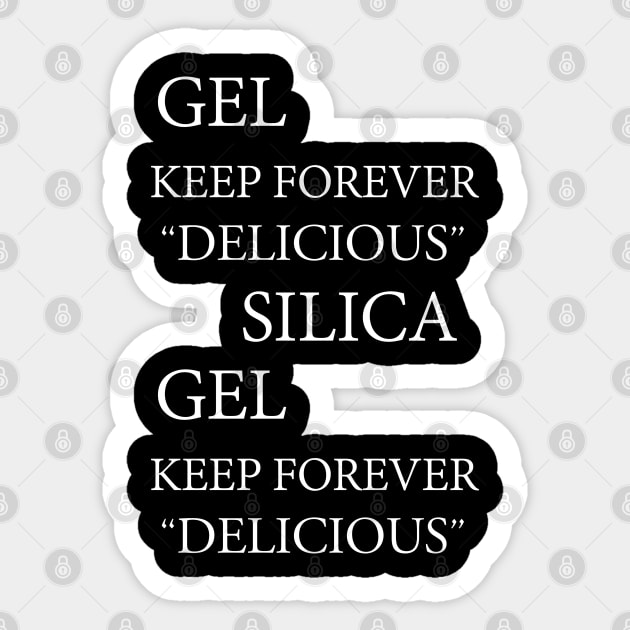 Silica Gel Packet Sticker by GreenGuyTeesStore